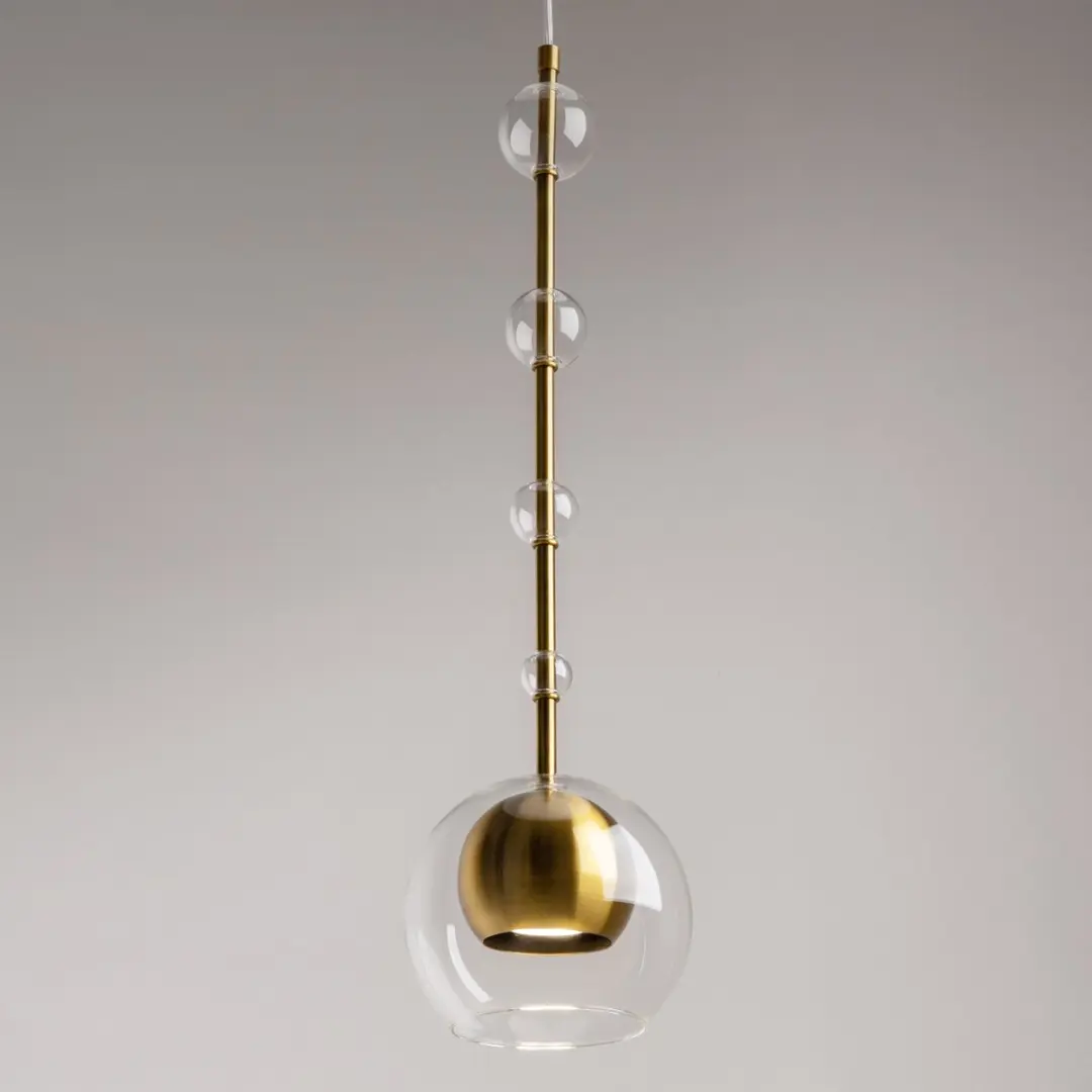 Maytoni Hanglamp Ros Messing - Ø16cm - Goud