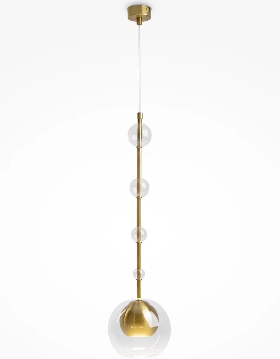 Maytoni Hanglamp Ros Messing - Ø16cm - Goud