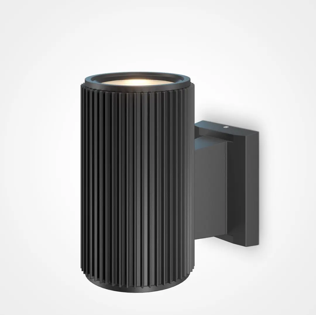 Maytoni Outdoor Wandlamp Rando Ø9,5cm - Zwart