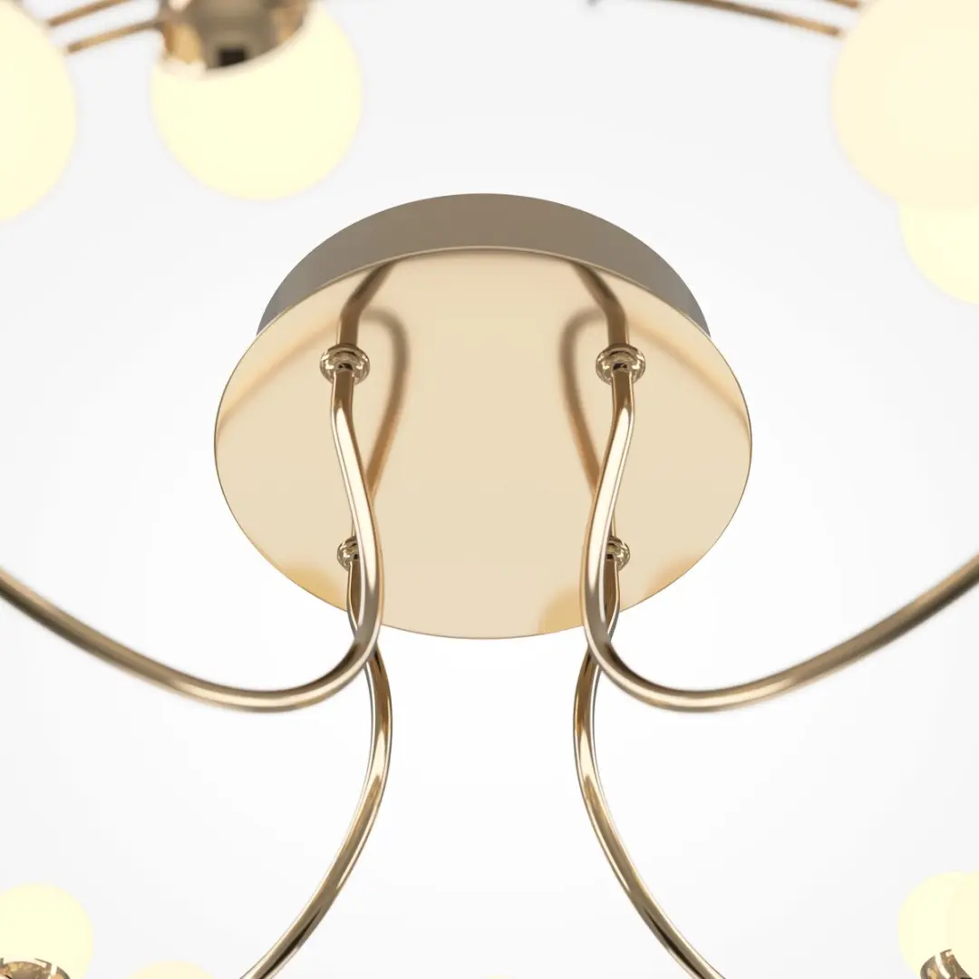 Maytoni Tessara Plafondlamp - Goud Ø60cm