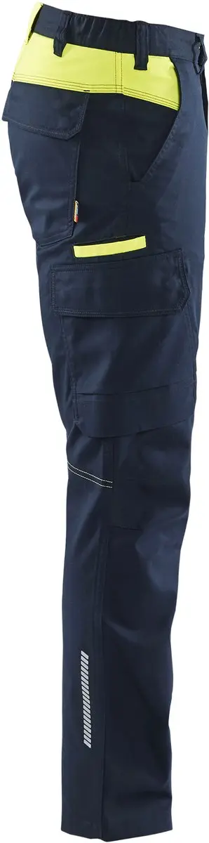 Blåkläder Industrie Werkbroek 146 - Donker Marineblauw/High Vis Geel