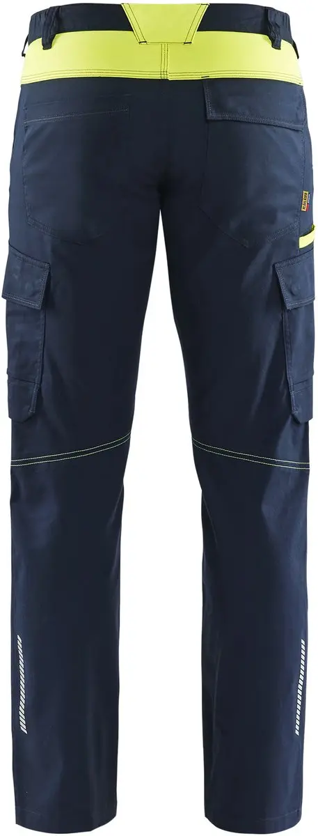 Blåkläder Industrie Werkbroek 146 - Donker Marineblauw/High Vis Geel