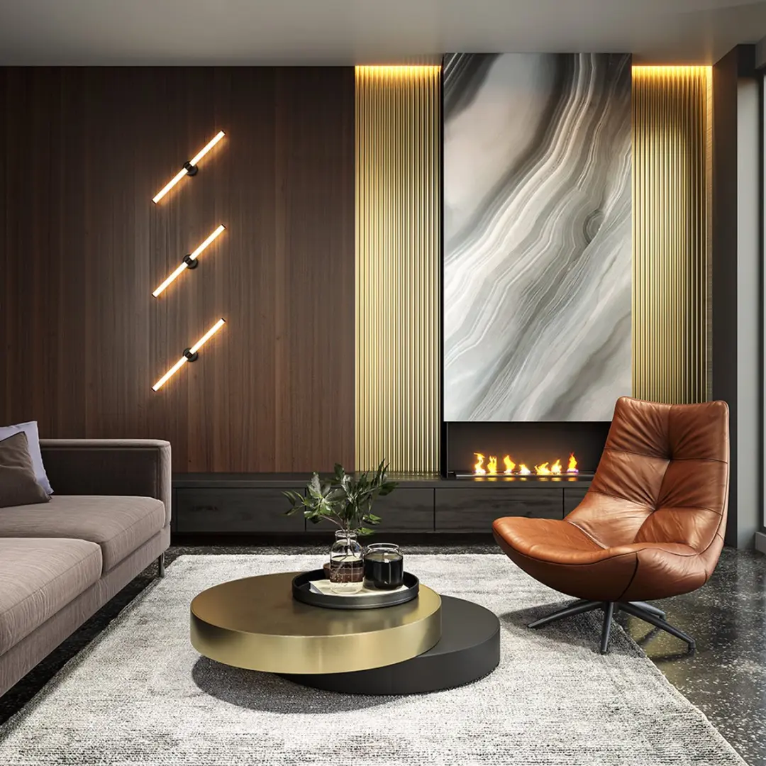 Maytoni Axis Wandlamp - Zwart - Ø3cm