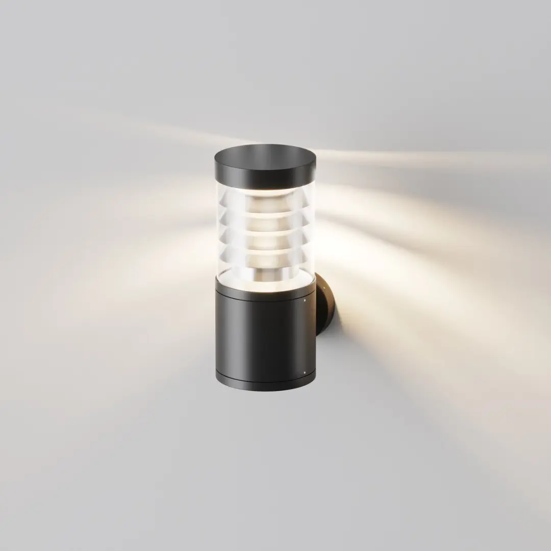 Maytoni Outdoor Wandlamp Spir Grafiet - Ø13,4cm