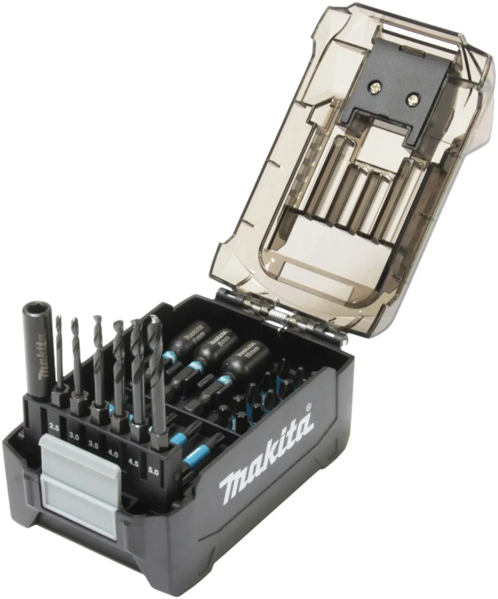 Makita E-22866 Bit- en boorset 31-delig - Impact Black S2-staal