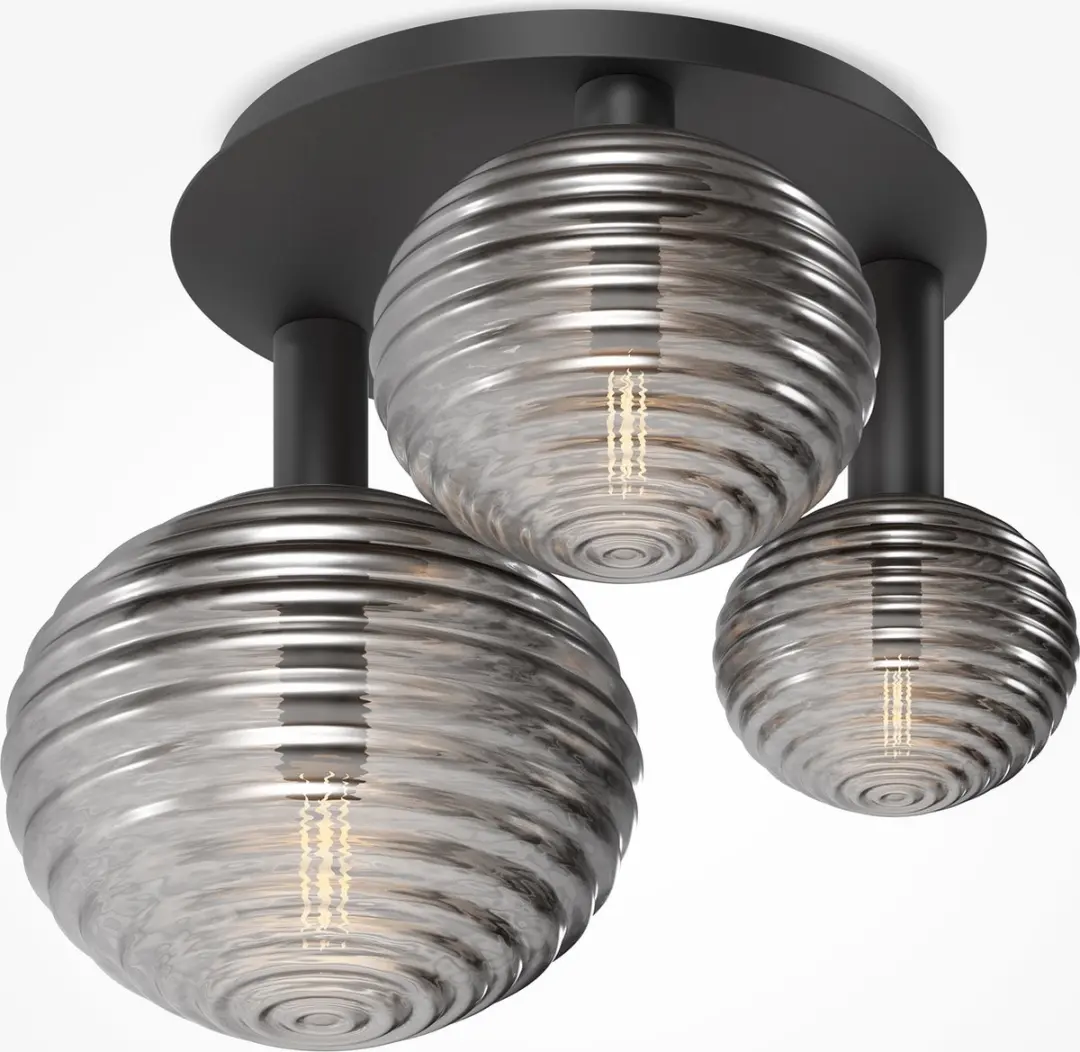 Maytoni Reels Plafondlamp - 3x40W - Zwart