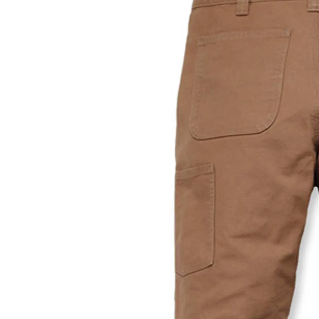 Carhartt Straight Fit Stretch Duck Dungaree Broek - S - Bruin