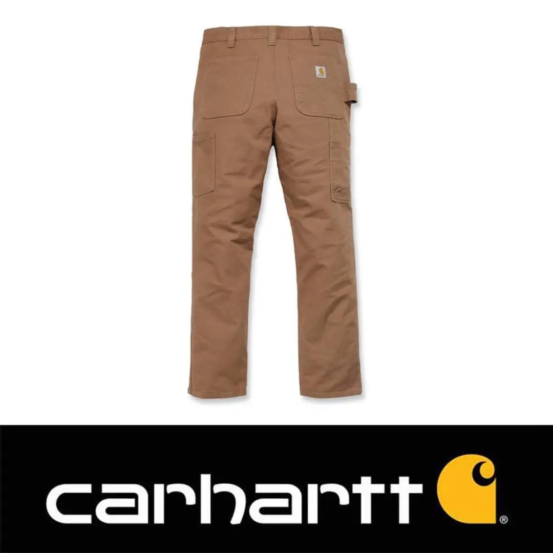 Carhartt Straight Fit Stretch Duck Dungaree Broek - S - Bruin