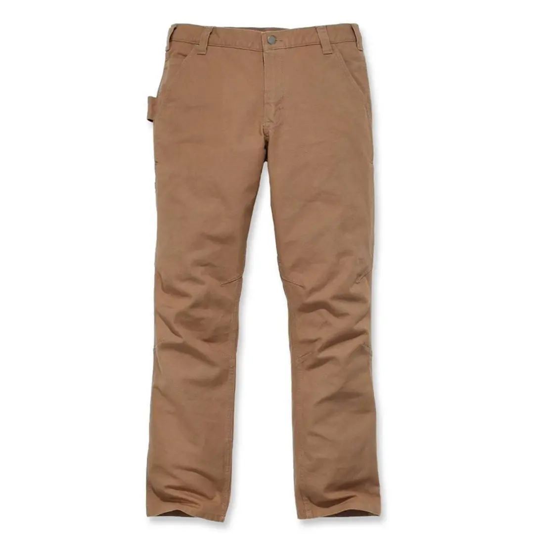 Carhartt Straight Fit Stretch Duck Dungaree Broek - S - Bruin - afbeelding 6 van 6