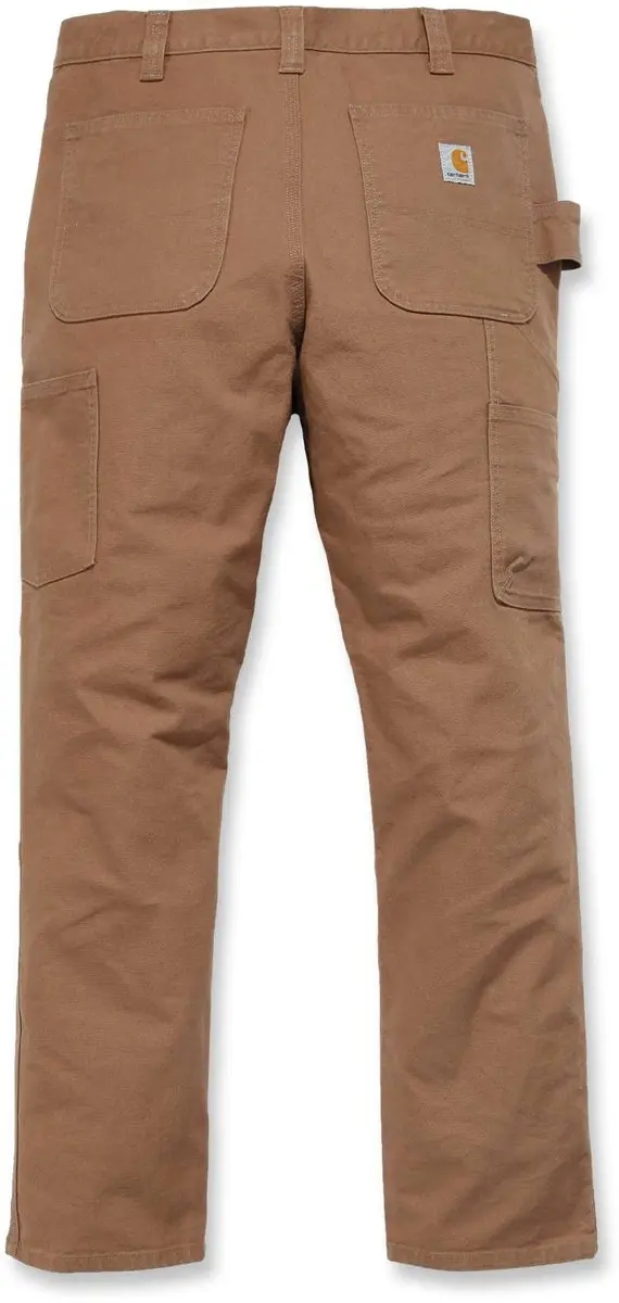 Carhartt Straight Fit Stretch Duck Dungaree Broek - S - Bruin