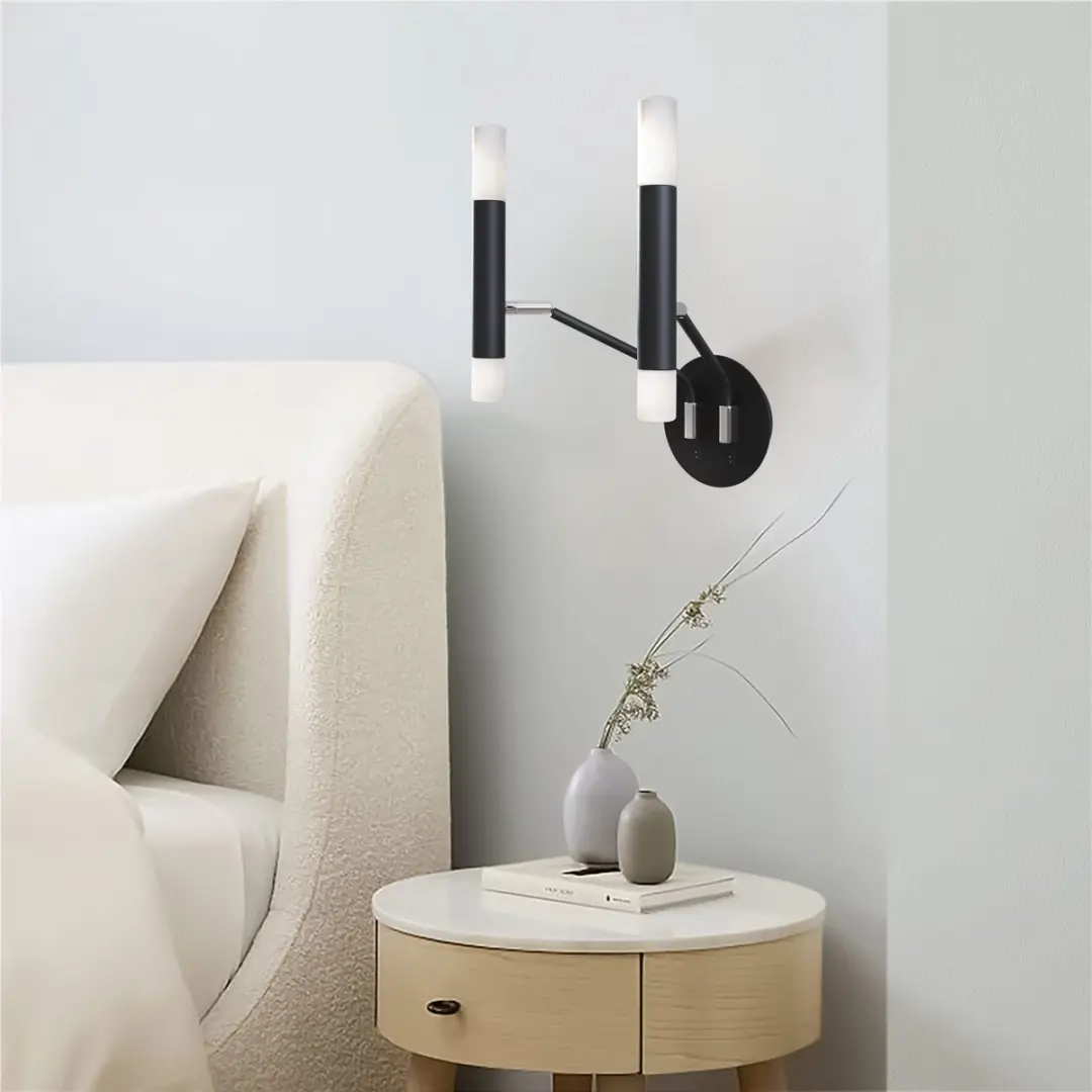 Maytoni Vigo Wandlamp - 4 Lichtpunten - Zwart