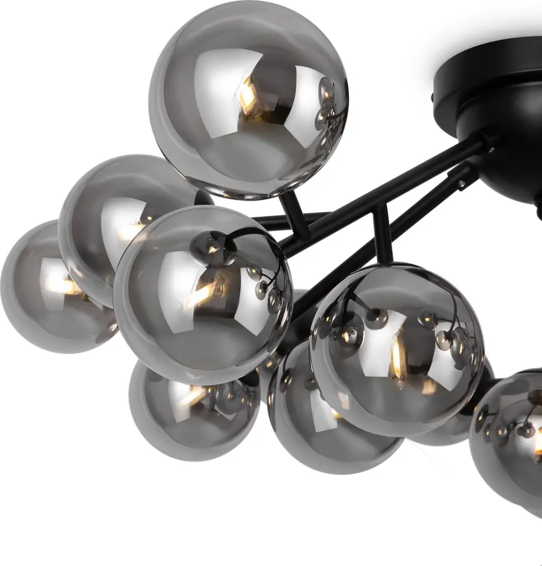 Maytoni Dallas Plafondlamp - 20x28W - Ø75cm - Zwart