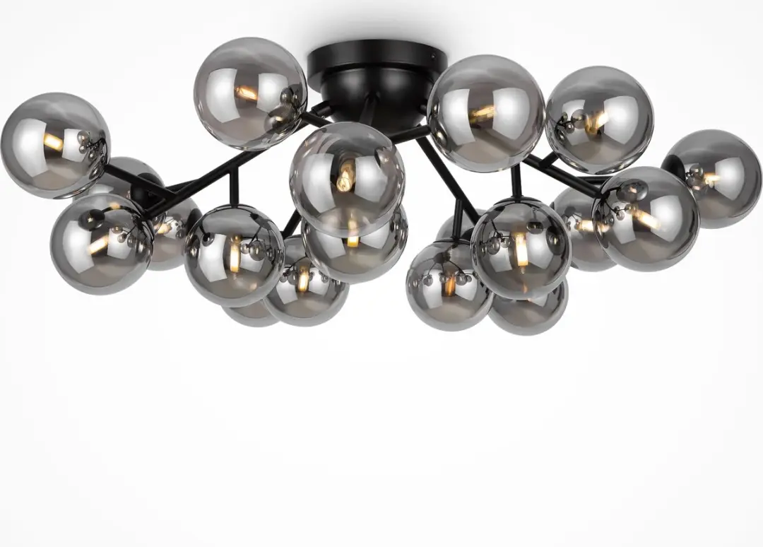 Maytoni Dallas Plafondlamp - 20x28W - Ø75cm - Zwart