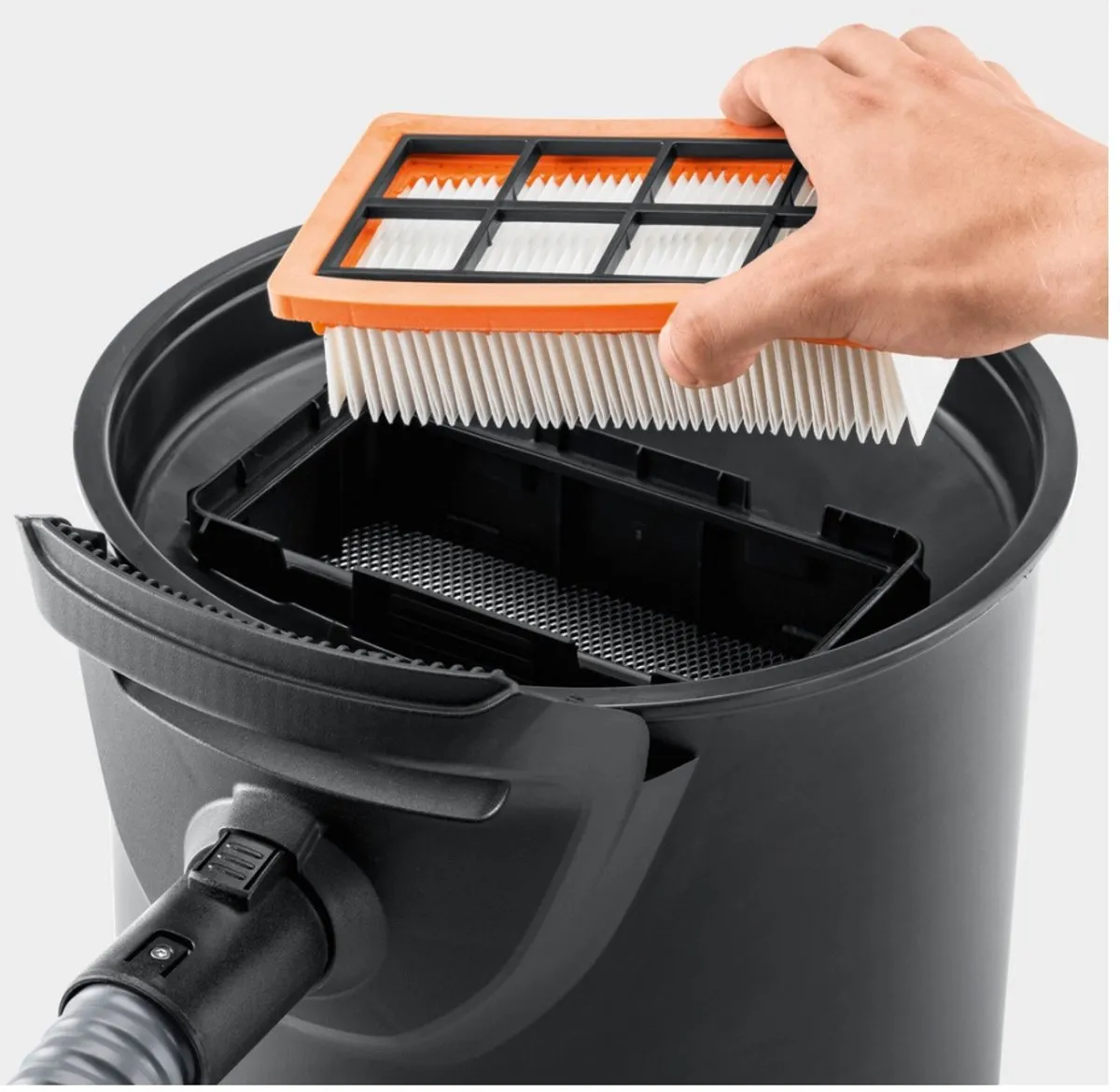 Kärcher Filter AD Combi-zuiger As & Stof FLACHFALTENFILTER 6.415-953.0 - Oranje/Wit