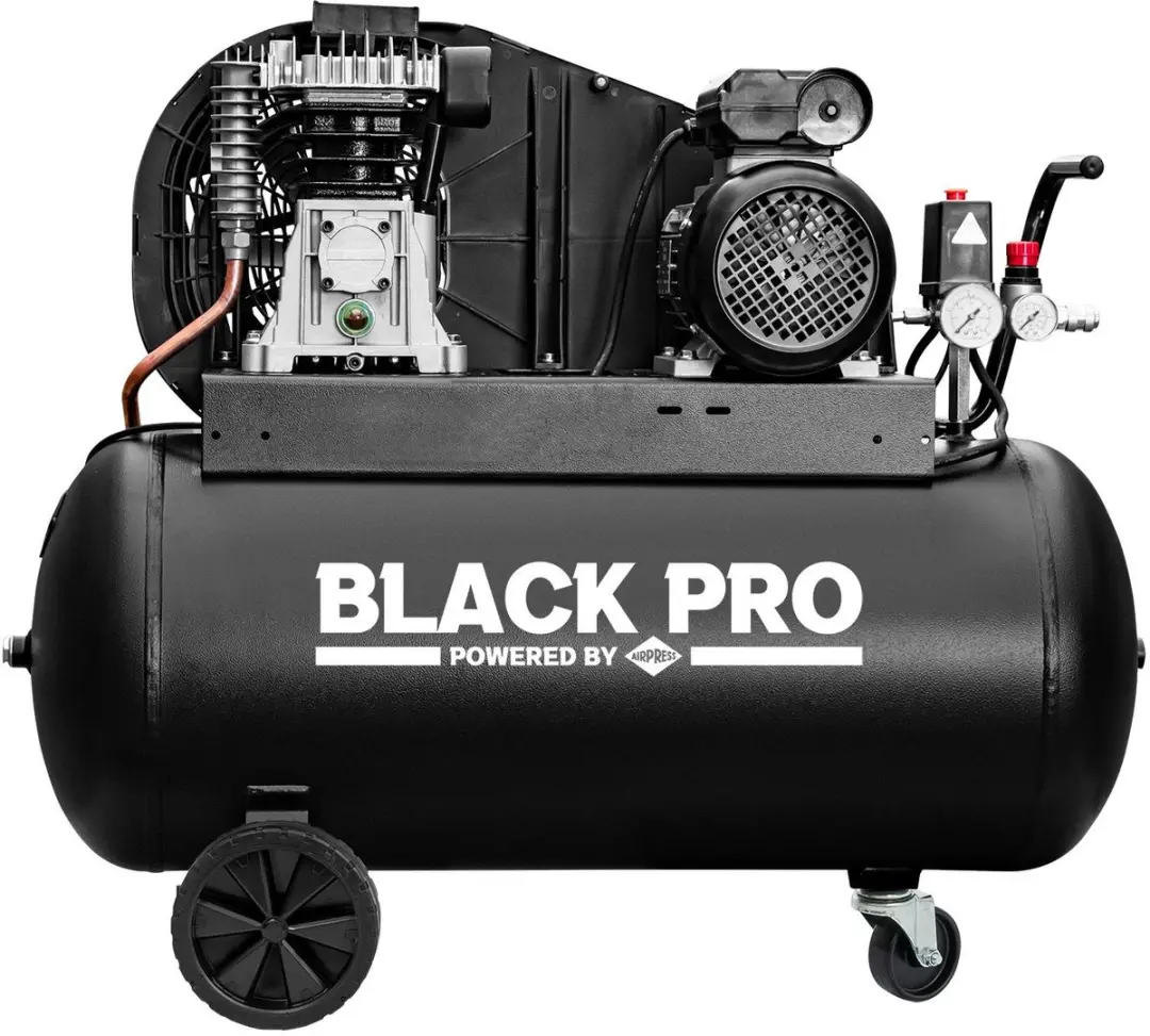 Airpress Black Pro B2800B/100 Compressor 90L - 2 Cilinders - 10 bar