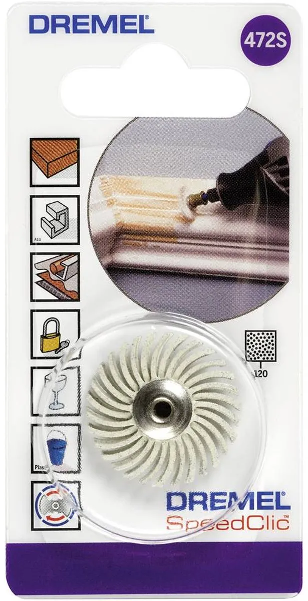 Dremel EZ SpeedClic 472S Detailpolijstschijf 120 Korrel - 2615S472JA