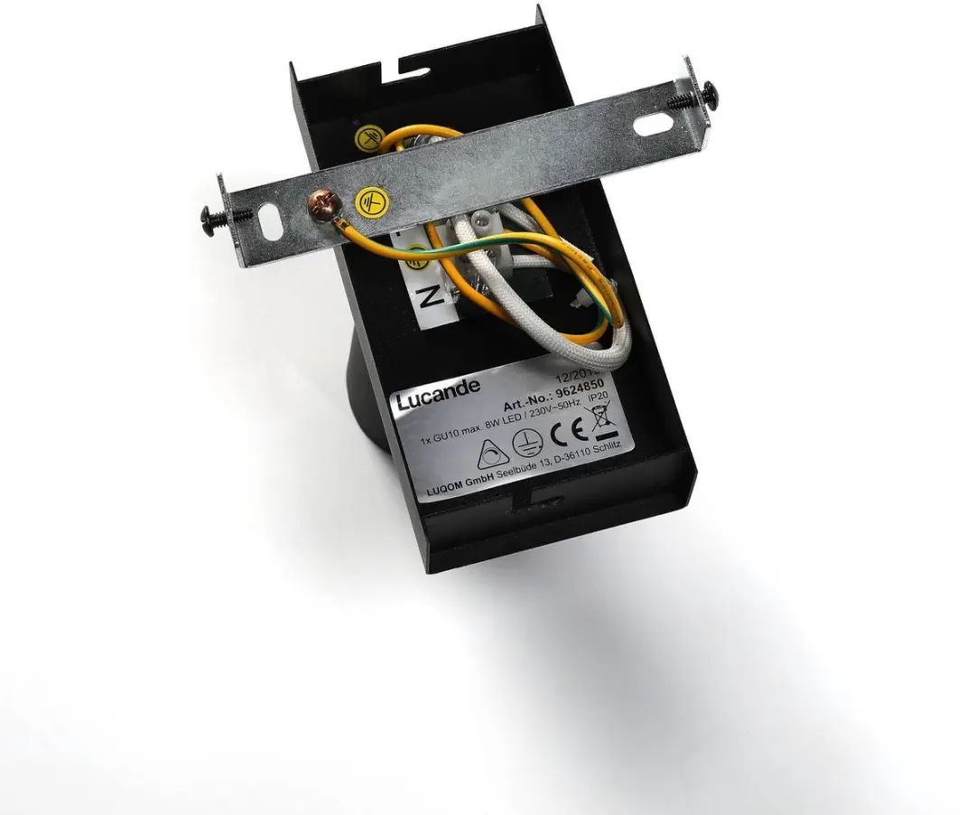 Lucande Buitenspot Metaal GU10 - 1 Lichtpunt - 8W - Zwart/Goud