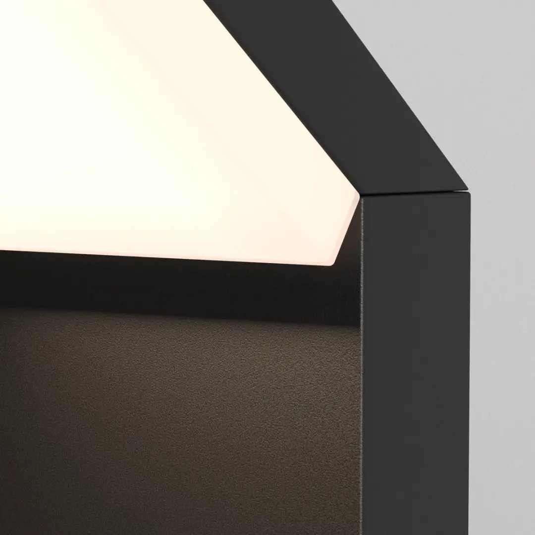 Maytoni Outdoor Wandlamp Paso - 12W - Zwart