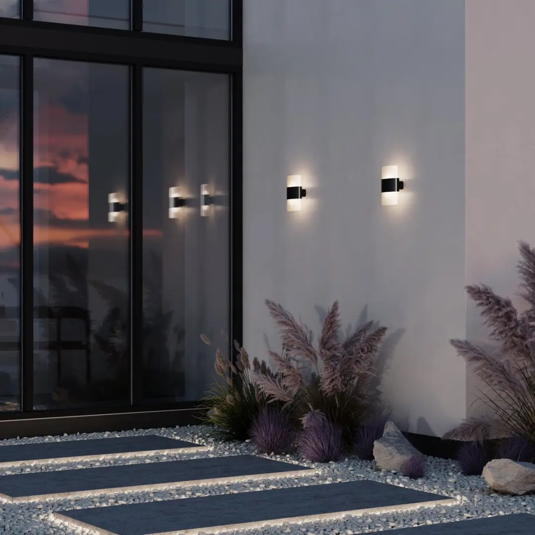 Maytoni Outdoor Rom Wandlamp - 12W - Grijs