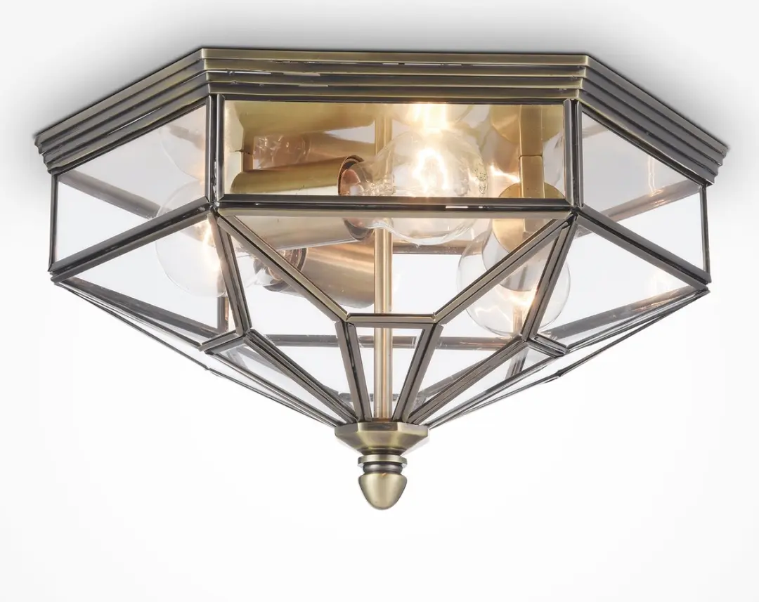 Maytoni Plafondlamp Zeil Brons - 3 Lichtpunten