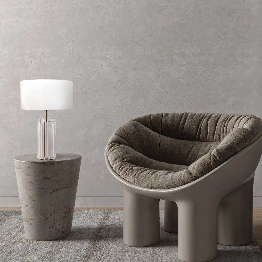 Maytoni Muse Tafellamp - Goud Ø32cm