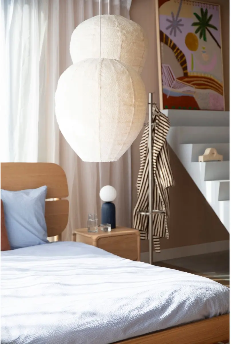 Zuiver Cocoon Hanglamp Crème - Ø59cm - afbeelding 6 van 6