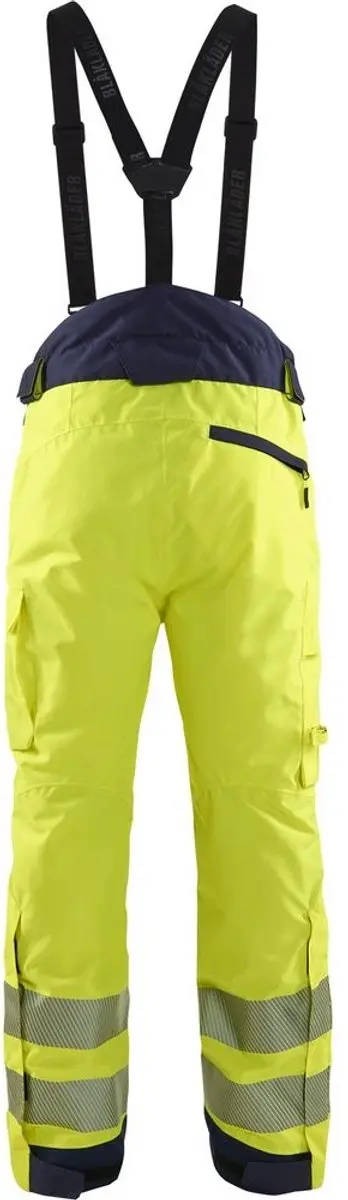 Blåkläder 1875-1977 Winterwerkbroek 4XL - High Vis Geel/Marineblauw