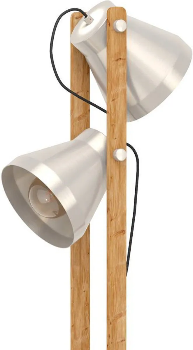 Eglo Cawton Vloerlamp 134,5cm - Grijs/Bruin