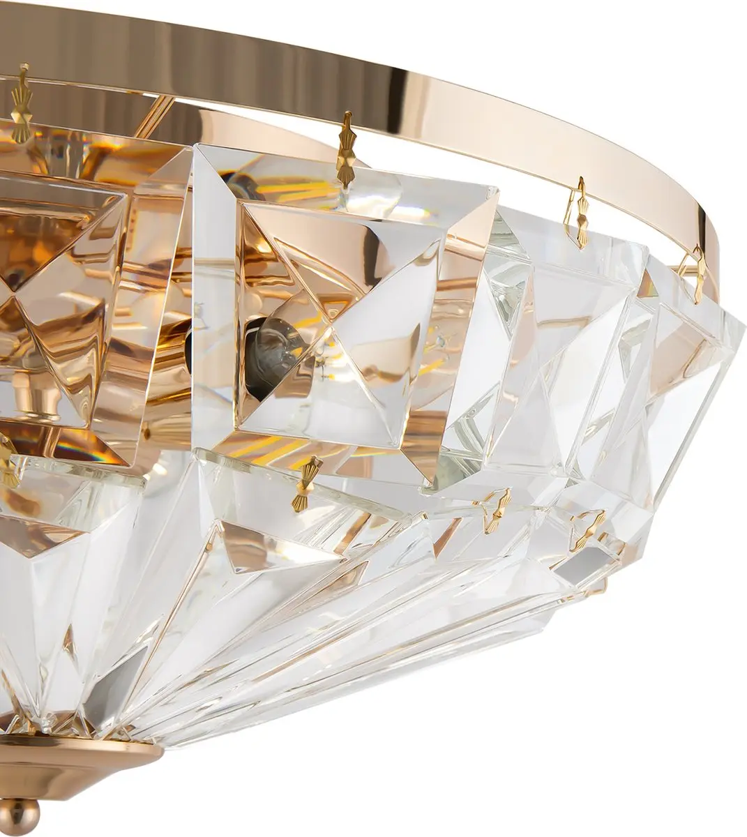Maytoni Facet Plafondlamp - Goud - Ø48,6cm