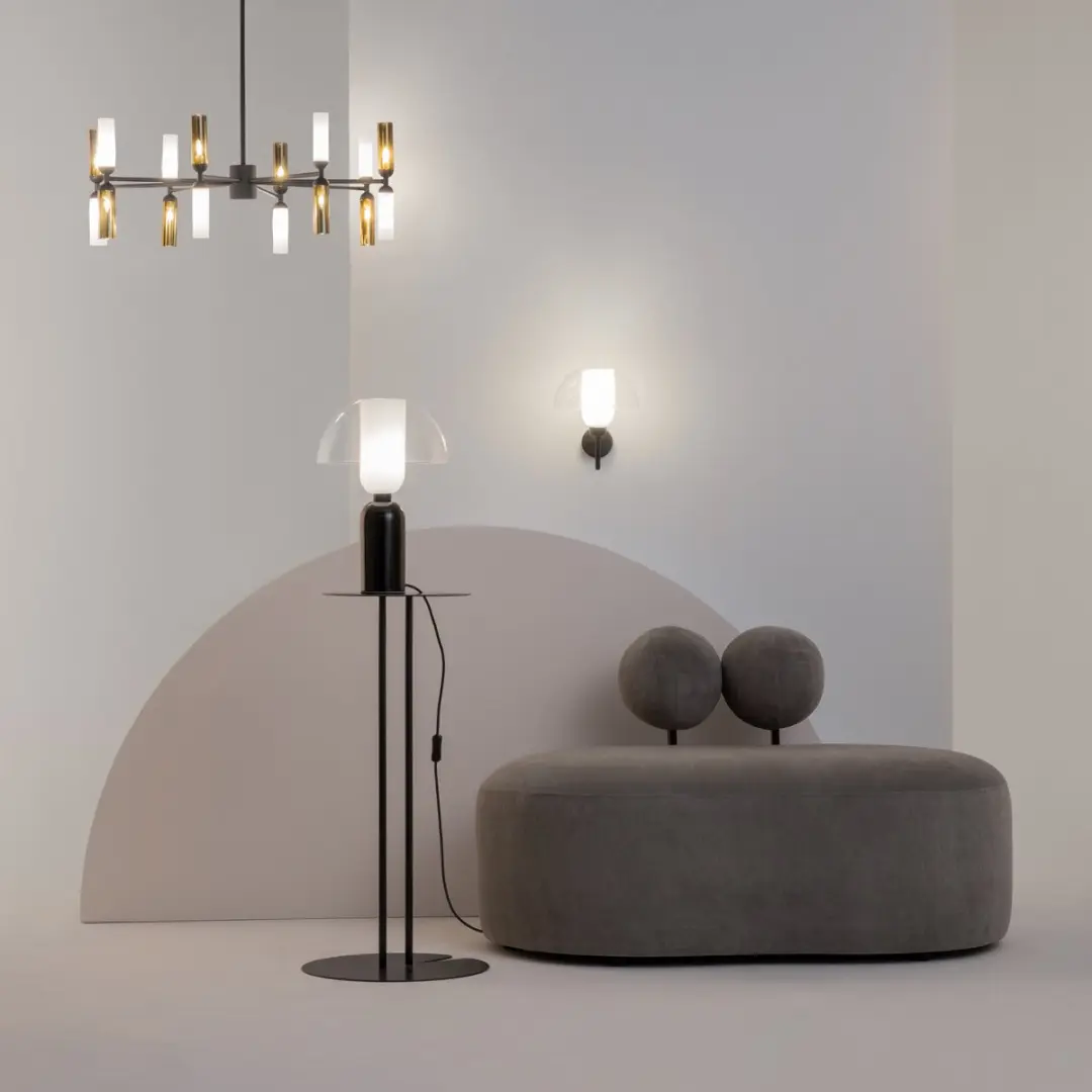 Maytoni Tafellamp Memory Ø30cm - Zwart