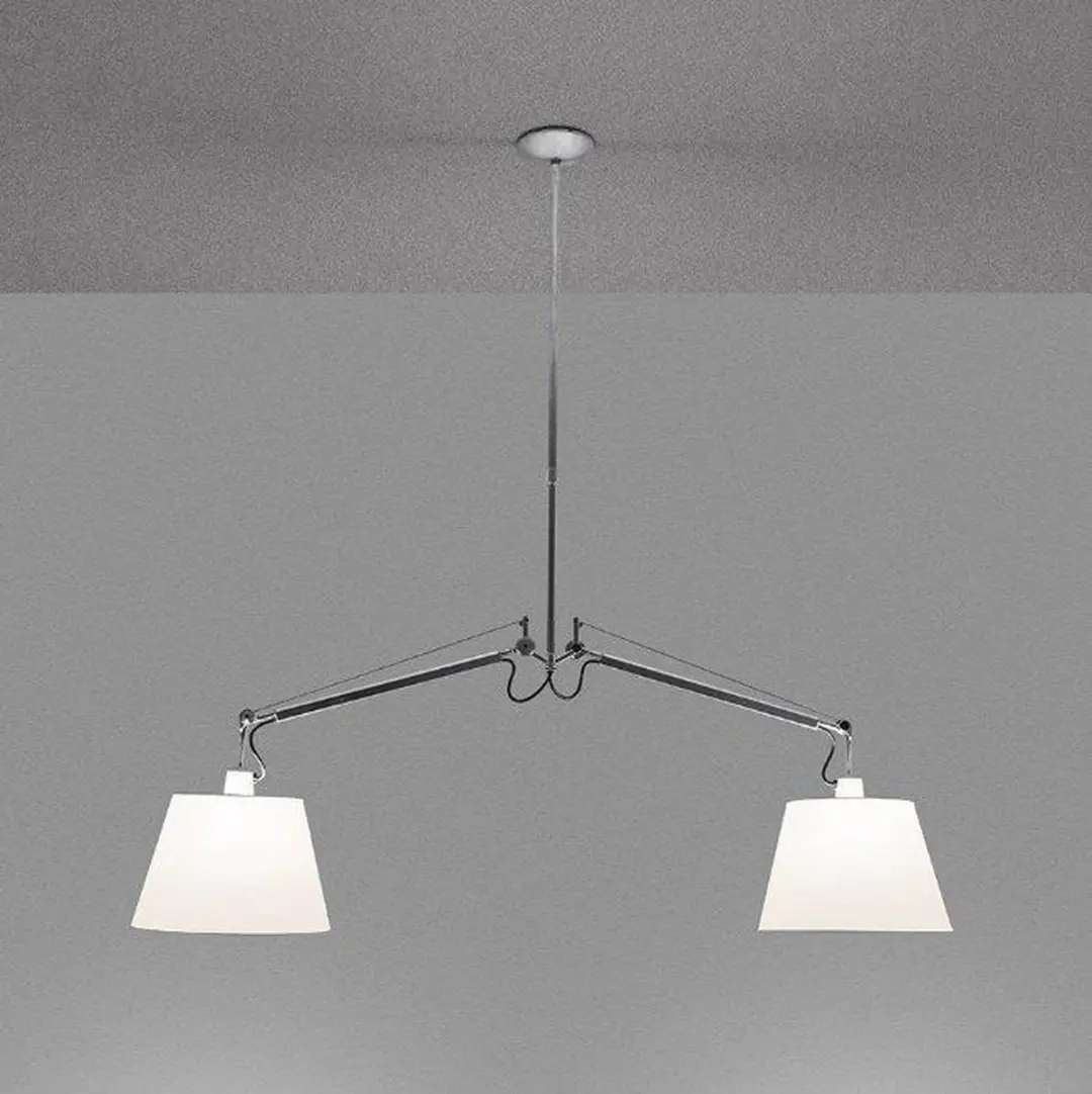 Artemide Tolomeo Due Bracci Hanglamp - Ø32cm - Perkament