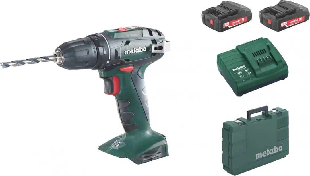 Metabo BS 18 602207560 Boor-/schroefmachine - 2x 2.0Ah accu