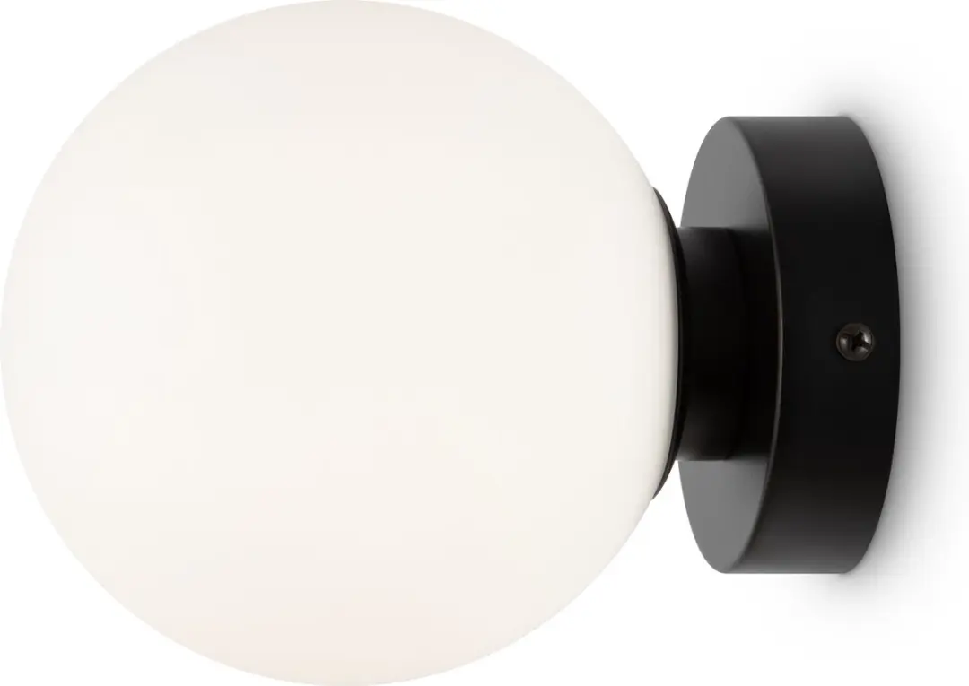 Maytoni Basic Form Wandlamp - Ø15cm - Zwart
