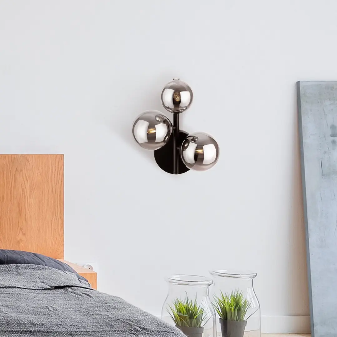 Maytoni Dallas Wandlamp - 3 Lichtpunten Zwart