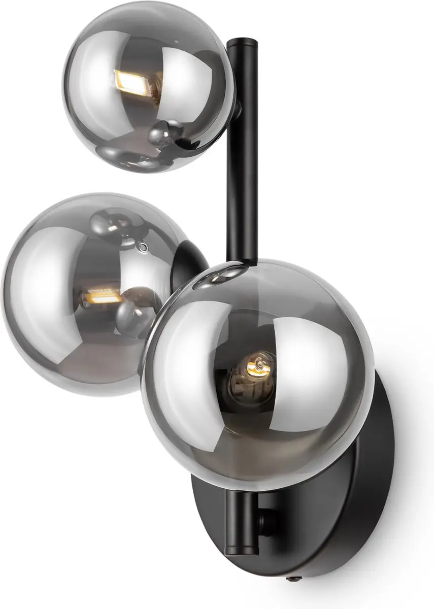 Maytoni Dallas Wandlamp - 3 Lichtpunten Zwart