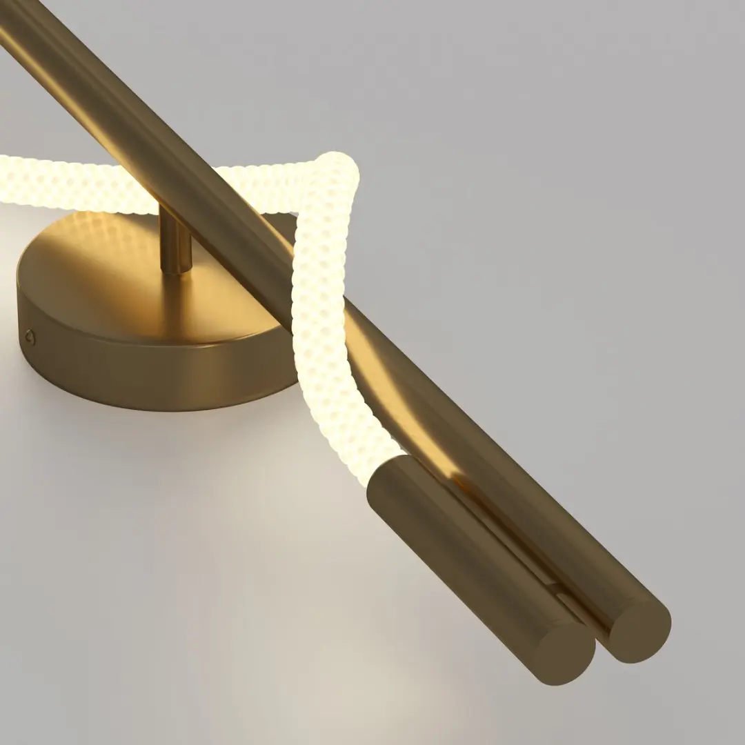 Maytoni Wandlamp Tau Ø13cm - Goud
