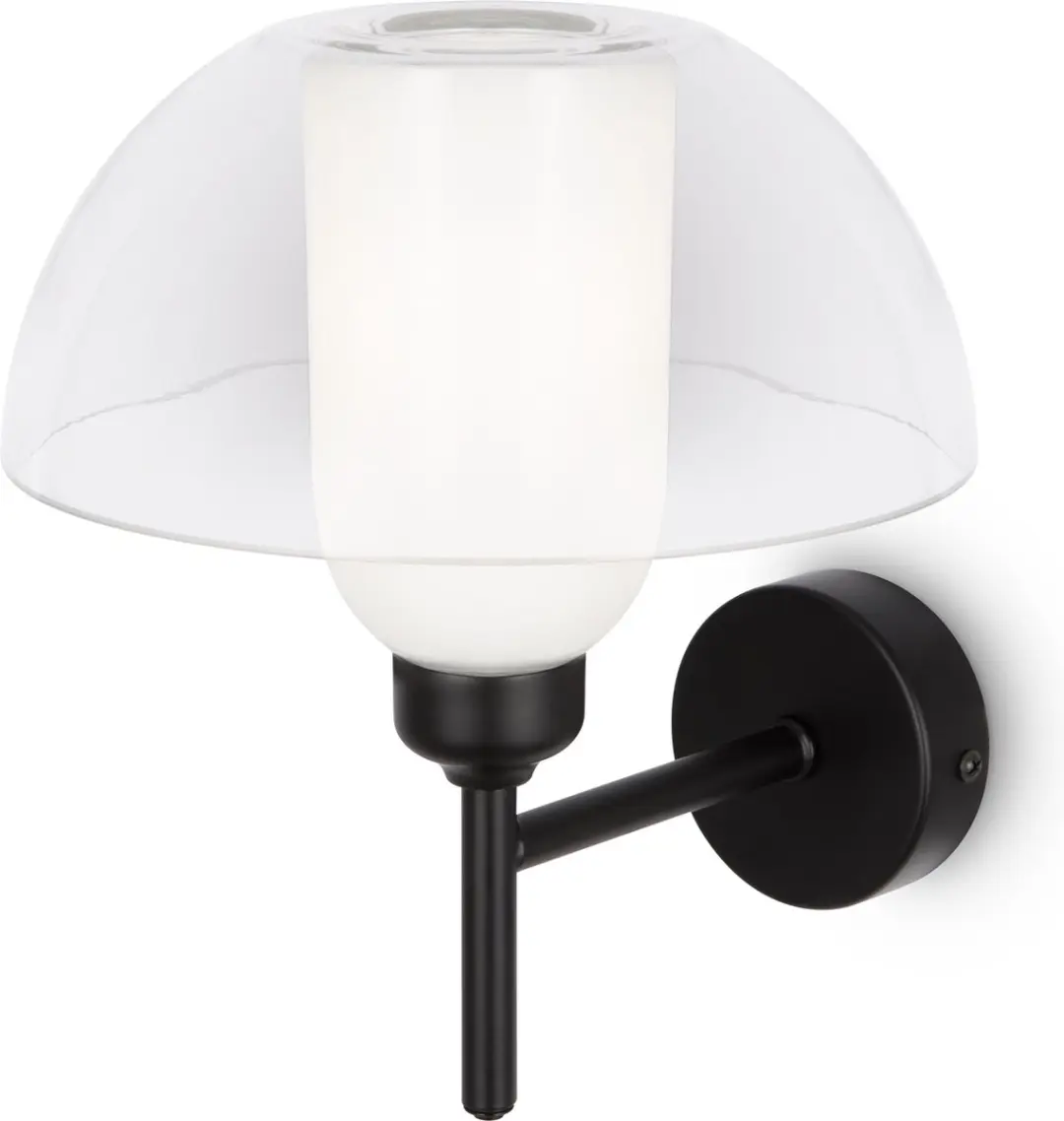 Maytoni Wandlamp Memory - Ø22cm - Zwart
