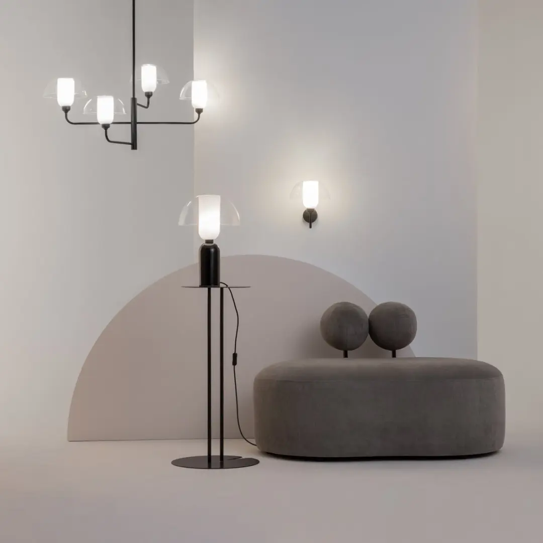 Maytoni Wandlamp Memory - Ø22cm - Zwart