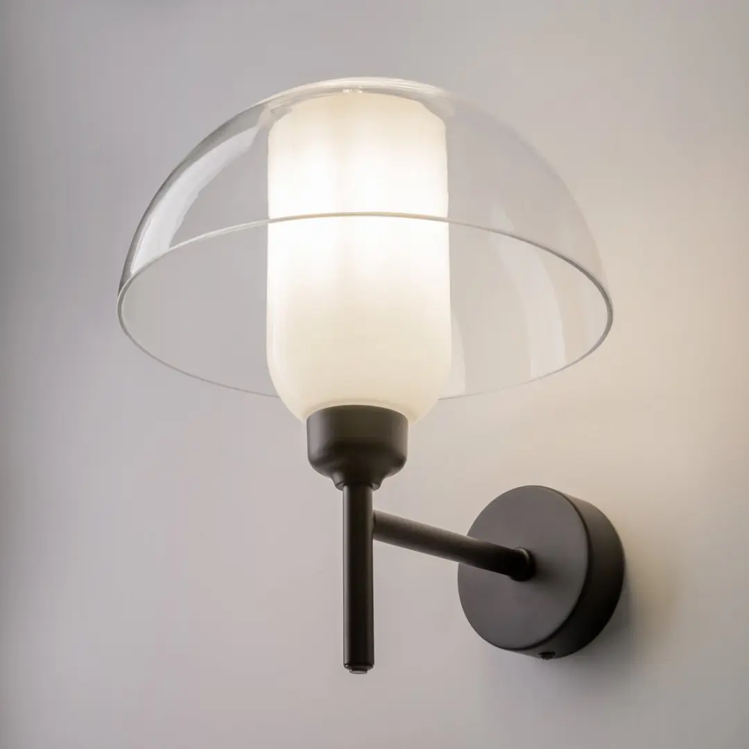 Maytoni Wandlamp Memory - Ø22cm - Zwart