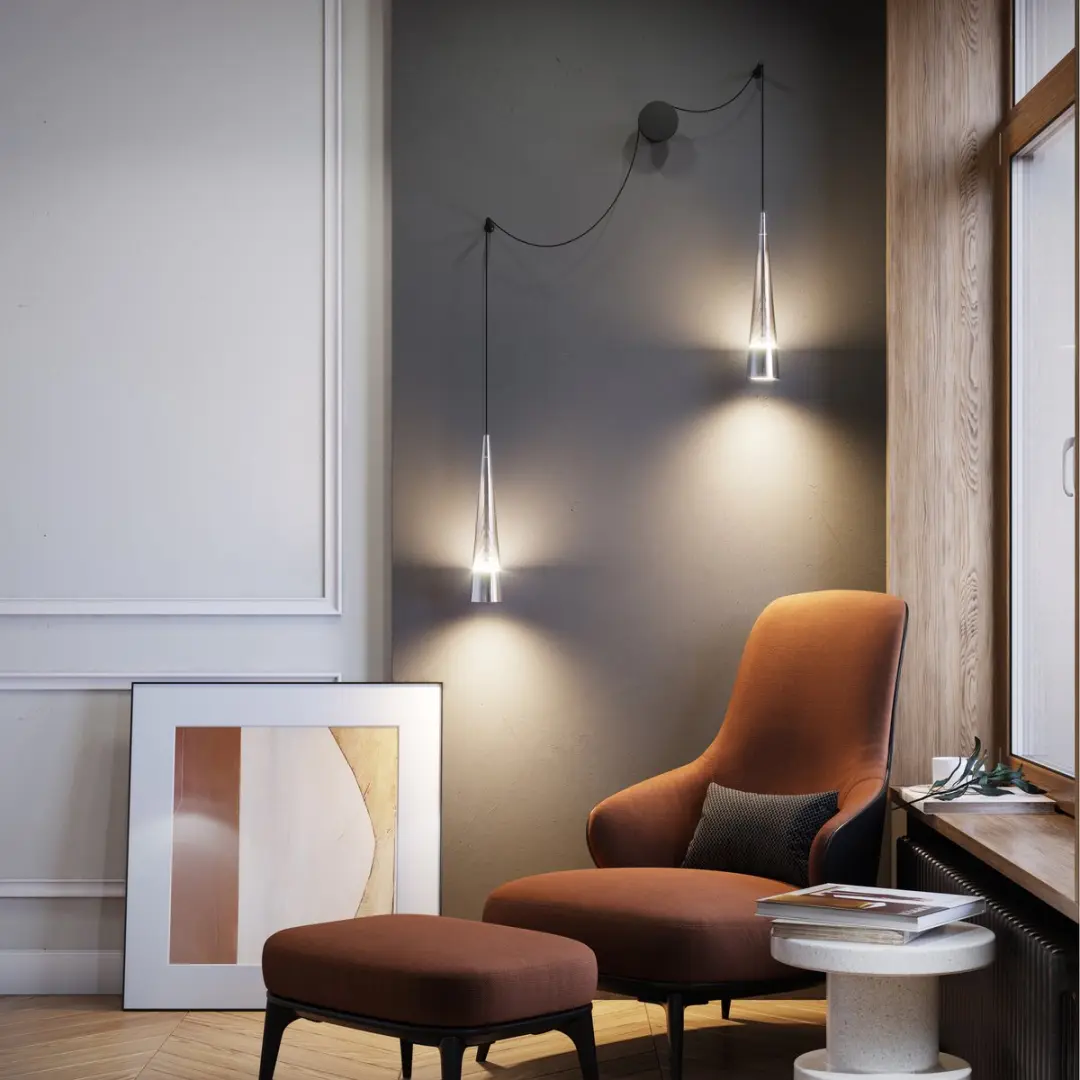 Maytoni Wandlamp Sintesi Chroom - 24W
