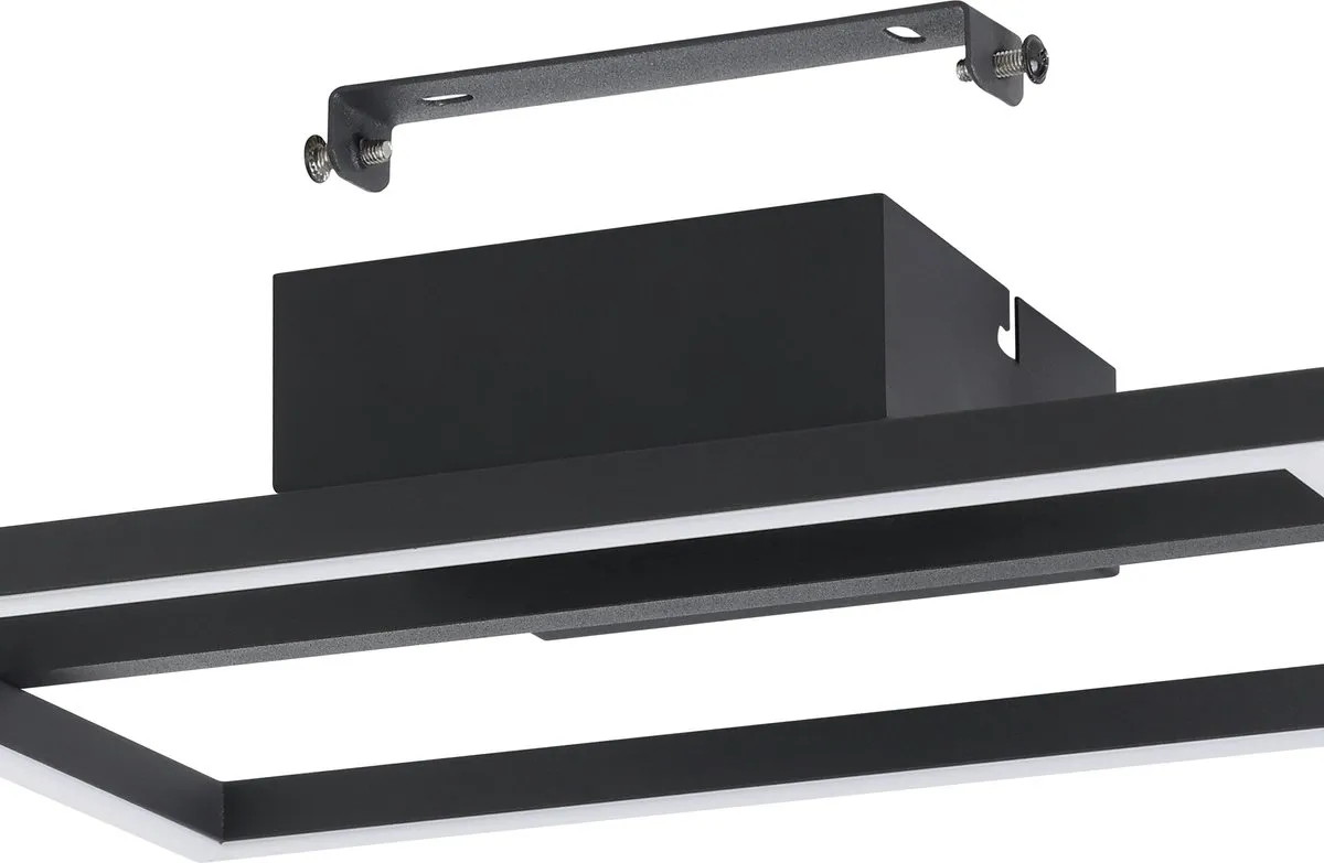 Eglo Amandolo Plafondlamp LED 20cm - Zwart/Wit - RGB & Wit - Dimbaar