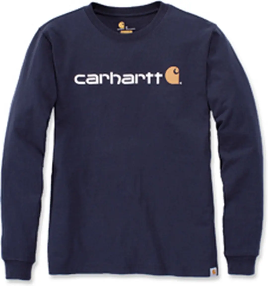 Carhartt Core Logo Longsleeve T-Shirt - L - Zwart