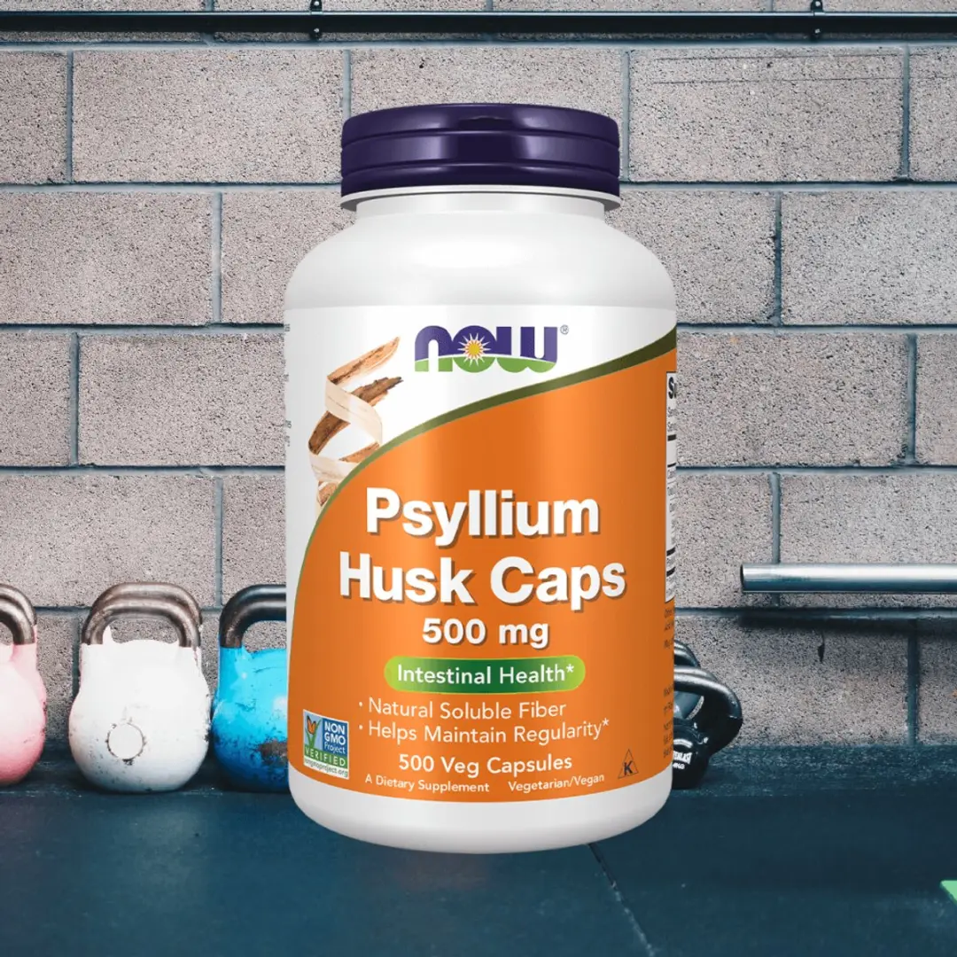 Now Foods Psyllium Husk Caps 500mg - 500 Stuks