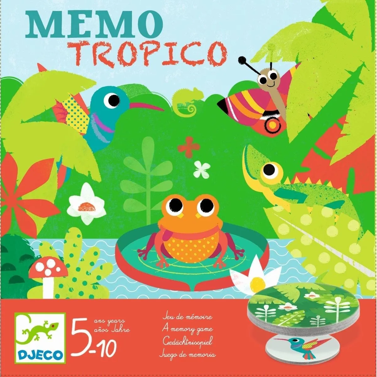 Djeco Memo Tropico Bordspel - 3-5 Spelers