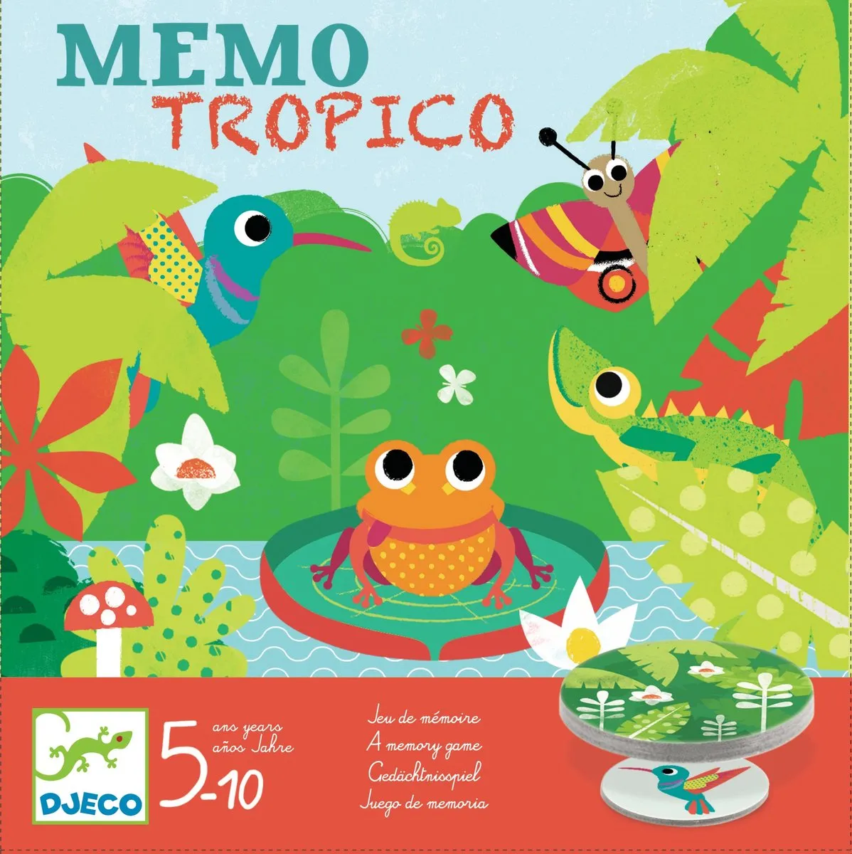 Djeco Memo Tropico Bordspel - 3-5 Spelers