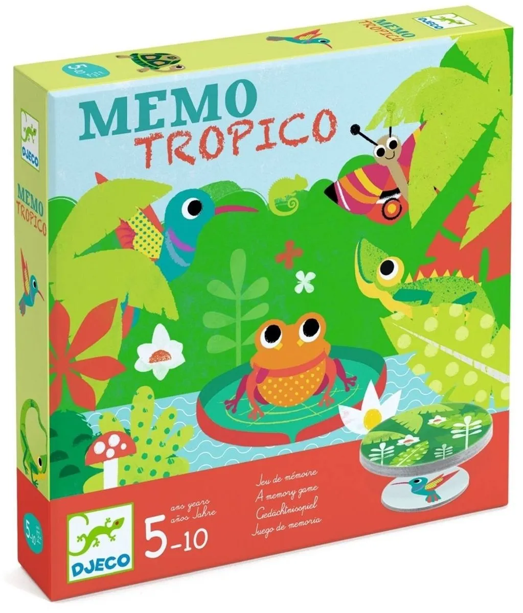 Djeco Memo Tropico Bordspel - 3-5 Spelers