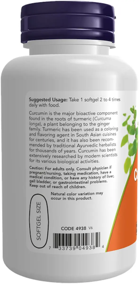 Now Foods Curcumin 120 Softgels