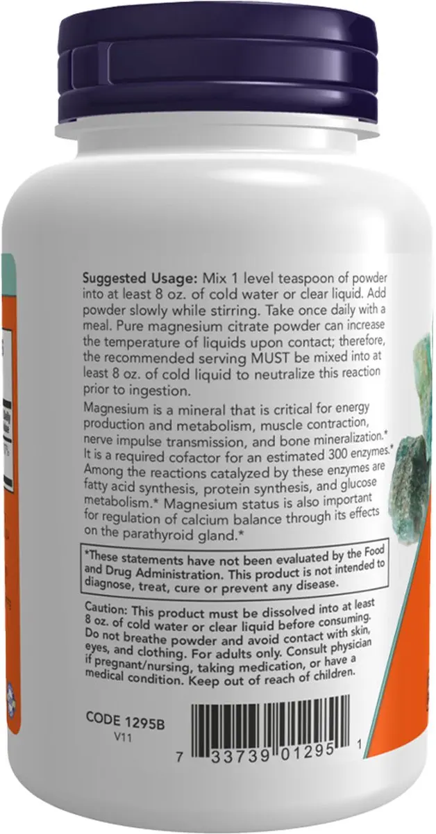 Now Foods Magnesium Citraat Poeder 227g