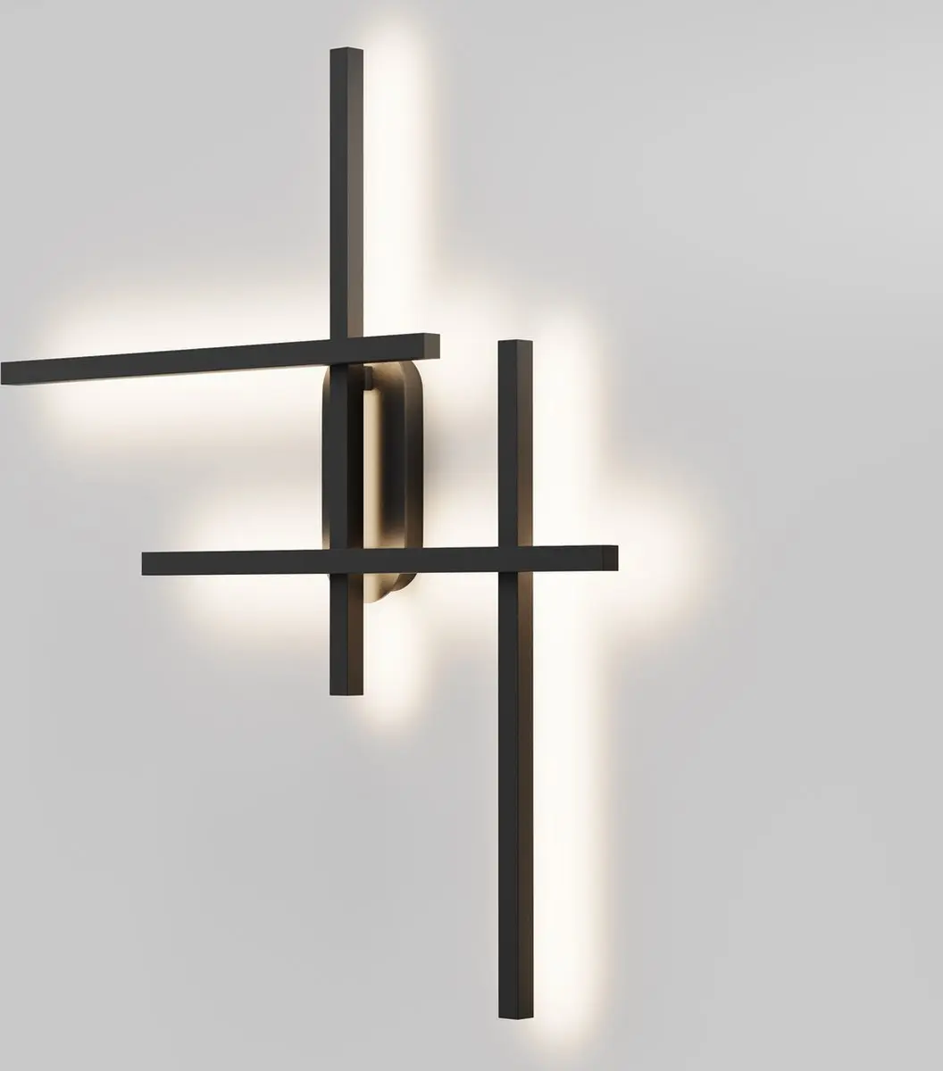 Maytoni Halo Wandlamp - 24W - Zwart