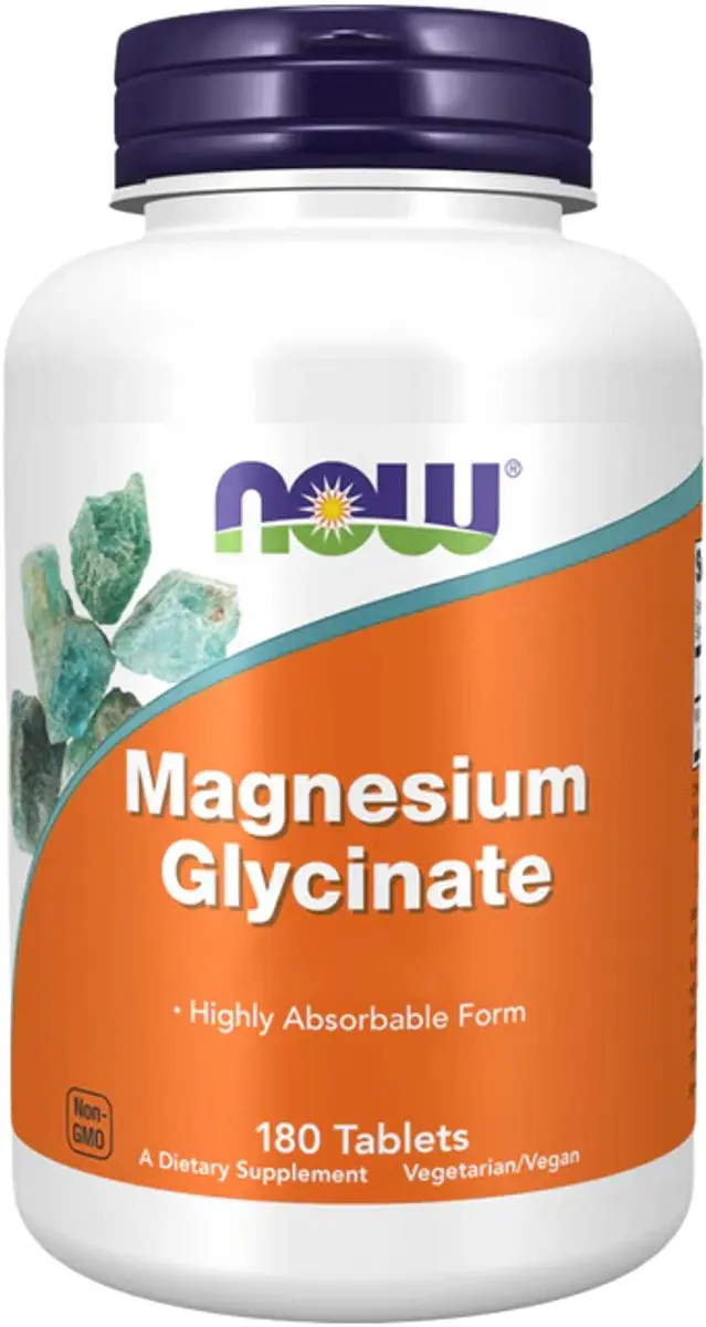 Now Foods Magnesium Glycinate 200mg